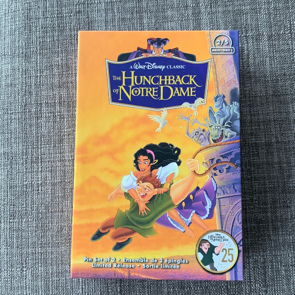 Disney Hunchback of Notre Dame pin set